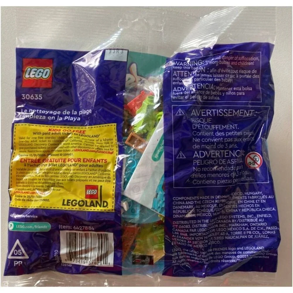 LEGO Beach Cleanup Friends Bag Set 2pk